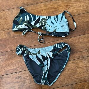 Tropical Print Bikini Set